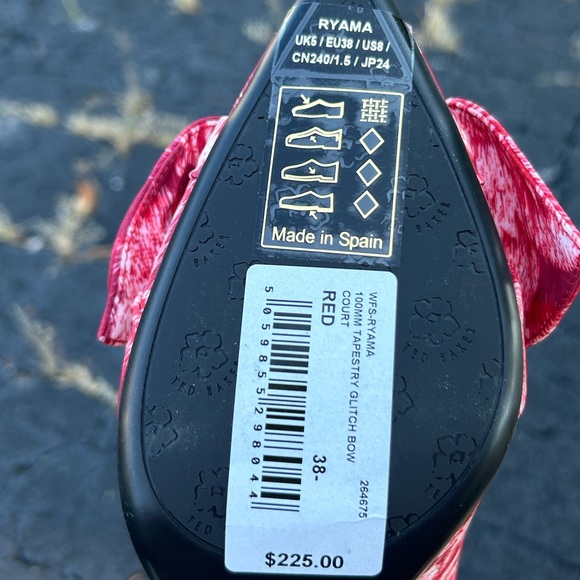 COPY - TED BAKER Of London RYAMA Glitch Bow Heels sz 38/8 - Picture 9 of 12